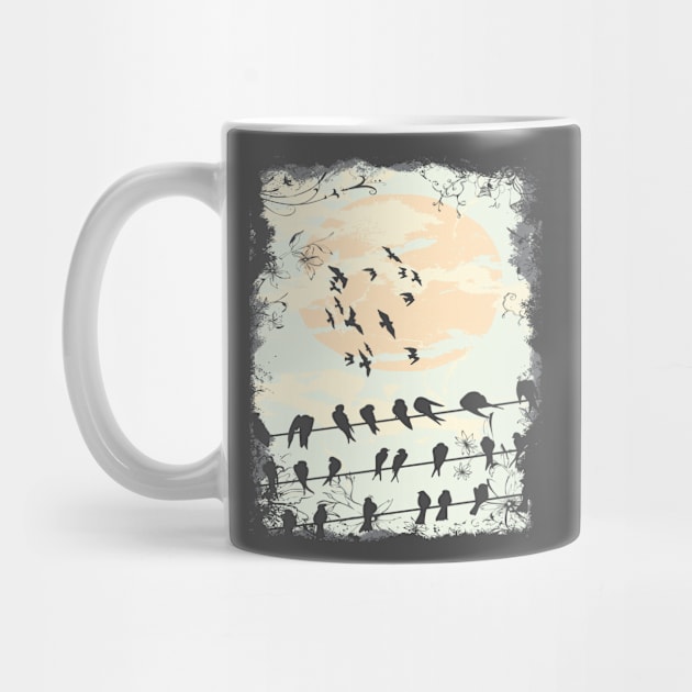 Birds, SUN SHINE by BlackSideDesign